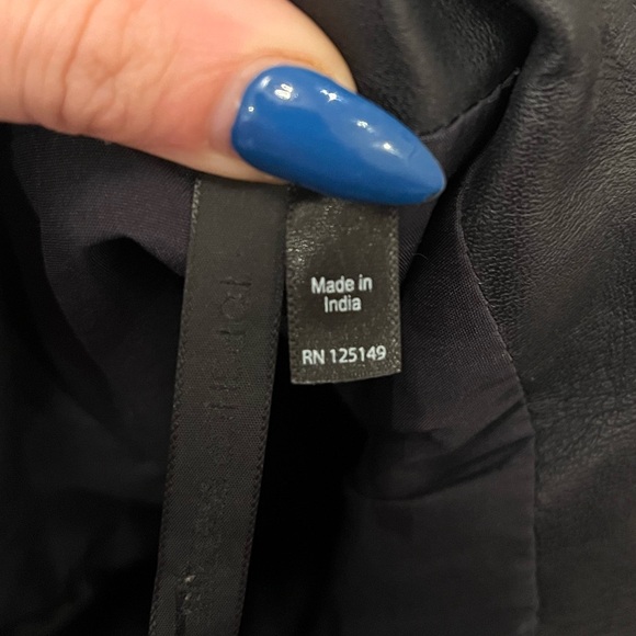 LEATHER MINI ZIPPER AND POCKET DRESS - Picture 10 of 16